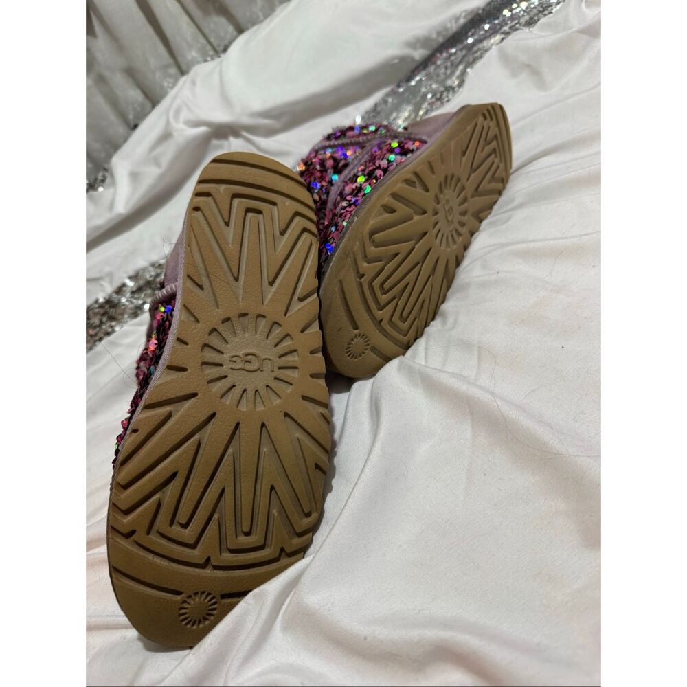 Ugg Classic Mini Stellar Sequin Boot In Purple (M… - image 4